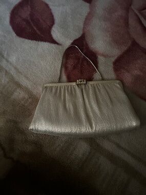 Elegant Gold Evening Clutch Handbag